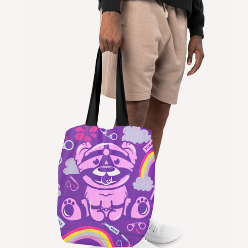 Kinky Bear BDSM Unisex Canvas Tote Bag